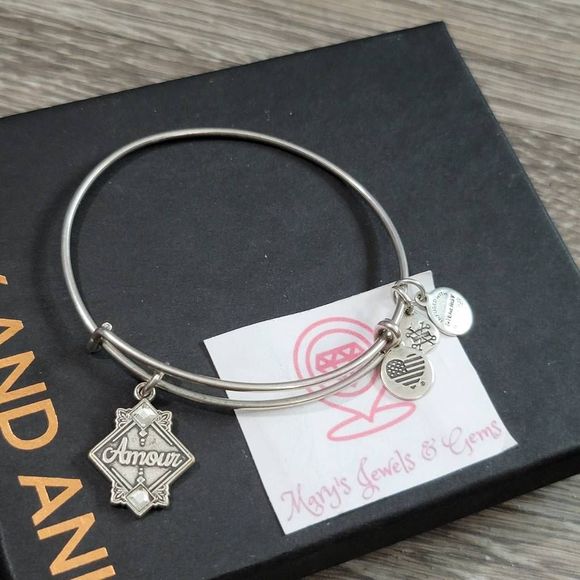 Alex and Ani Amour Bangle Bracelet - Picture 2 of 3
